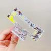 New Women Print Flower Hair Claw Tough Colorful Plastic HairClip Large Size Hair Clamps Crab Hairpin Hair Accessories Girl Gift