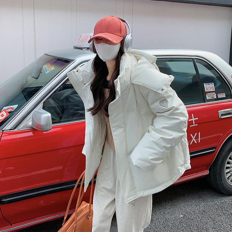 

Padded Women s Winter Gray Small Love Short Down Padded Student Warm XL білий