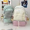 2025 New Japanese Backpack Simple Casual Korean Large Capacity Fresh Sweet Junior High School Student Schoolbag