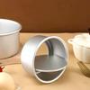 1pc Cake Mould Aluminum Alloy Round Pudding Cheesecake Mold Cake Mold Baking Mould With Removable Bottom Cake Mold Kitchen Tools
