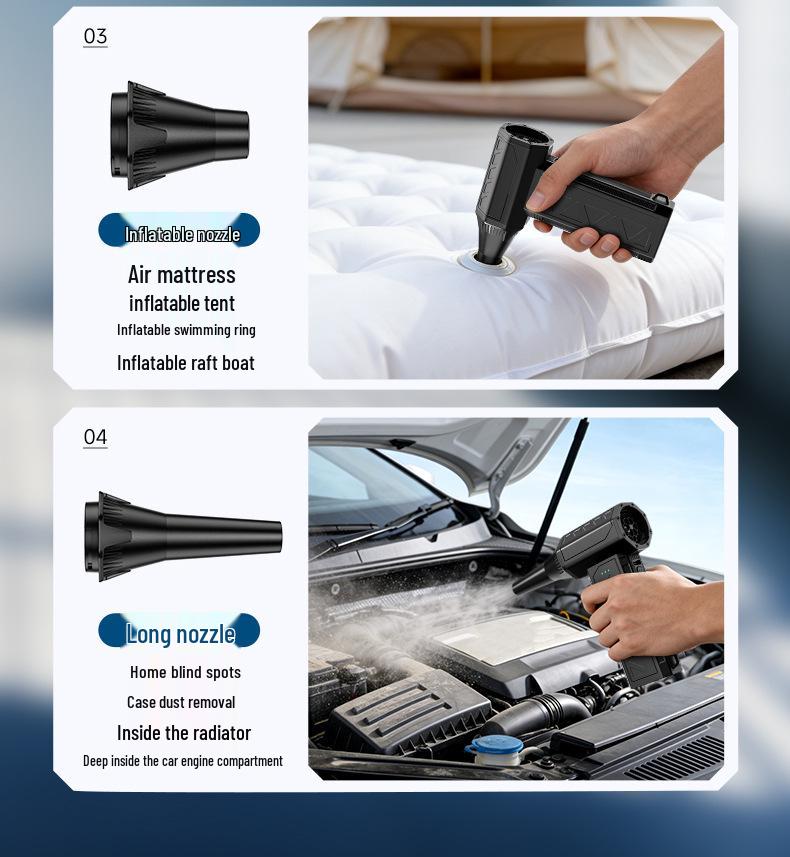 Portable Rechargeable Leaf and Water Blower with Long Battery Life – New Model