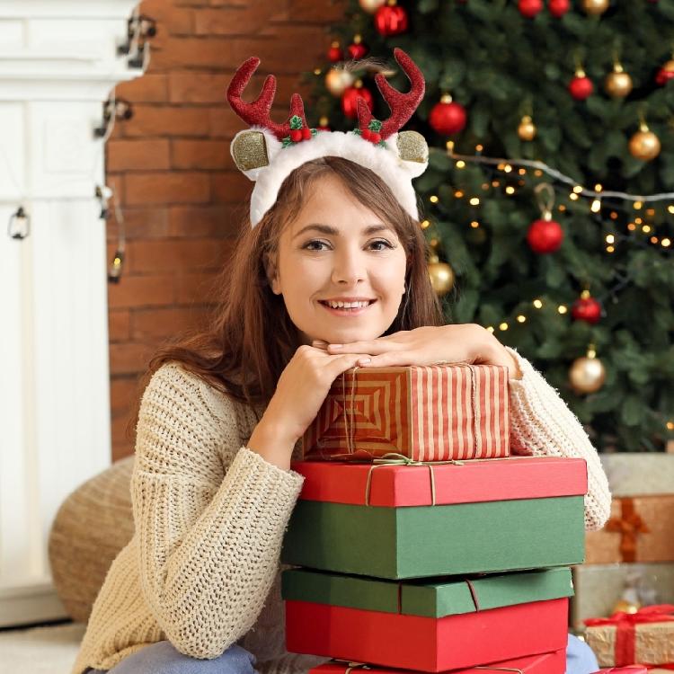 Christmas Headwear Headband Photo Party Cosplay Costumes Mistletoe Accessories