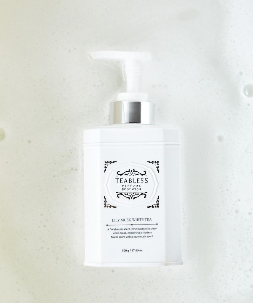 [White Tea Musk Scent] Teabless Lily Musk White Tea Perfume Body Wash 500ml