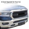 2x Vordere Kühlergrill-Einsatzabdeckung Zierleiste Für Dodge Ram 1500 + Karbonfaser-Muster