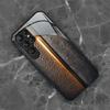 Wood Grain Texture Exquisite Luxury High-end PhoneCase Glass PhoneCase for Samsung Galaxy S26 S25 S24 S23 S22 S21 FE,Ultra,Plus