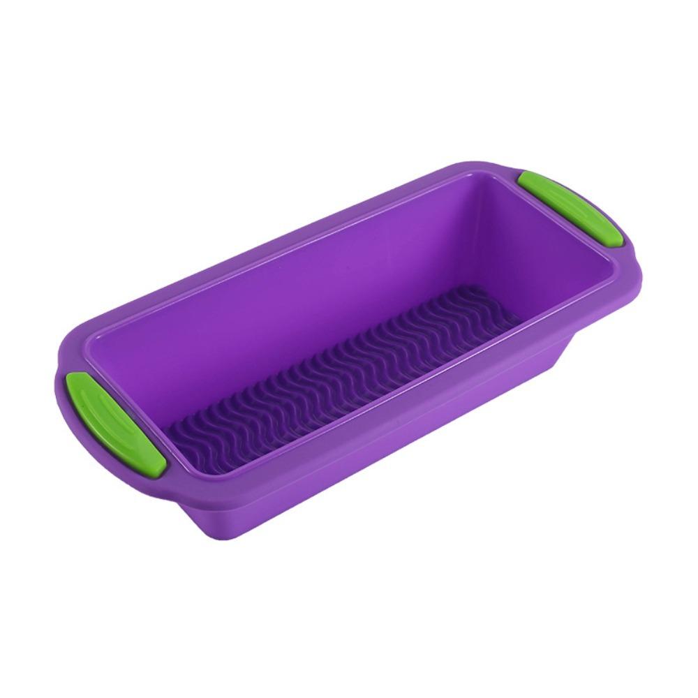

Professional Silicone Bread Pan Rectangular Easy Release Square Cake Mould Non-stick Toast Bread Mold Cake Making фіолетовий