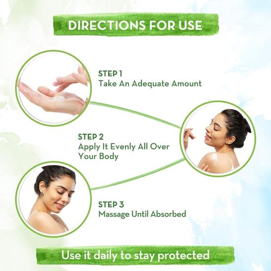 Mamaearth Loção Corporal Vitamina C Para Mulheres E Homens, Loção Corporal Para Pele Seca - Pacote Com 2 (400 ml * 2)