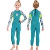 Kids Girls 2.5mm Neoprene Wetsuit Long Sleeve Full Body UV Protection Dive Suit Snorkeling Surfing Swimming