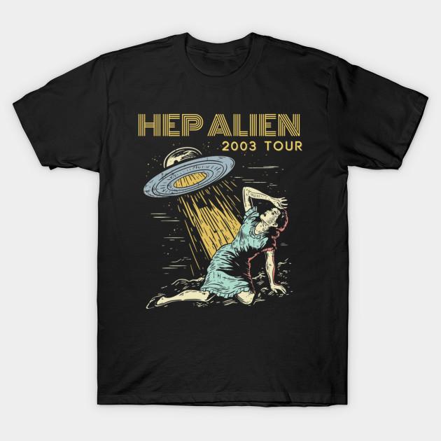 

Men Black Print T-shirt Hep Alienn Girl Drummerr 2003 Tour Connecticutt Band No-Cut Transfer Paper Print Cotton Tshirt M чорний