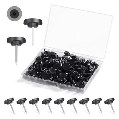 150Pieces Round Flat Push Pins for Office Bulletin Board Cork Board Notice Board Pin Flat Head Push Pins
