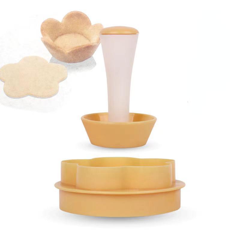 Tart Shells MoldPastry Dough Tamper Kit Kitchen Flower Round Cookie Cutter Set Cupcake Muffin Cake Mold Baking Tools