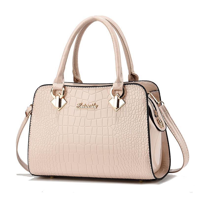 New Women's Purse With Shoulder Strap Elegant Fashi Ladies' Tote Handbag Faux Leather Crocodile Pattern Stylish bag