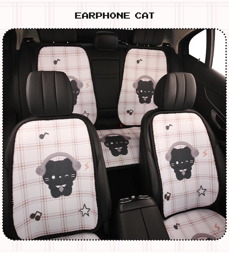 Cartoon Cute Four Seasons Car Seat Cushion for Geely ICON, Binrui, Xingrui, Boyue L, Xingyue L