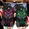 Creative Mech For OnePlus Nord 3 5 6T 7 Pro 8 12 10T Reno8 Lite 5G 10R Nord N30 Hard Shell Tempered Glass Phone Case Black