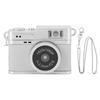 Small Vintage Digital Camera 1080P FHD 0.96 Inch Color Screen 128GB LED Fill Light Pocket Digital Camera White