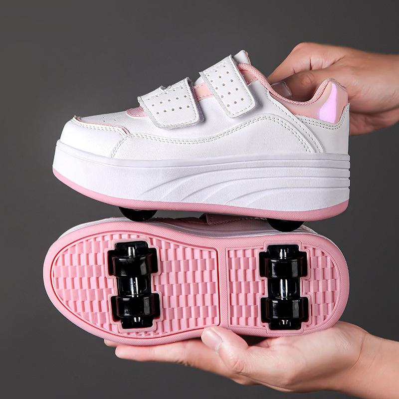 Foreign trade children s runaway shoes four-wheel boys roller skates girls deformation wheel shoes Internet celebrity children s skates 31