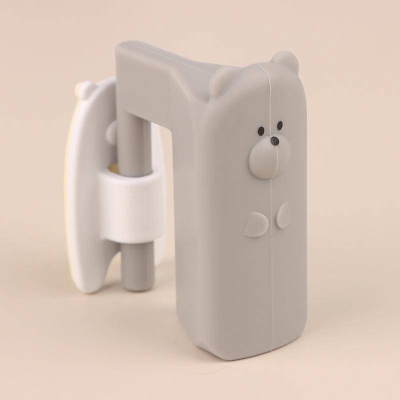 

Door Stopper Baby Safety Lock Anti-Grip Silicone Finger Protector Easy To Install Anti Pinch Hand Children Security Protection сірий колір