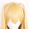 Anime Death MisaMisa Cosplay Wig Long Yellow Double Tails Misa Amane Cosplay Heat Resistant Synthetic Hair Wigs Halloween
