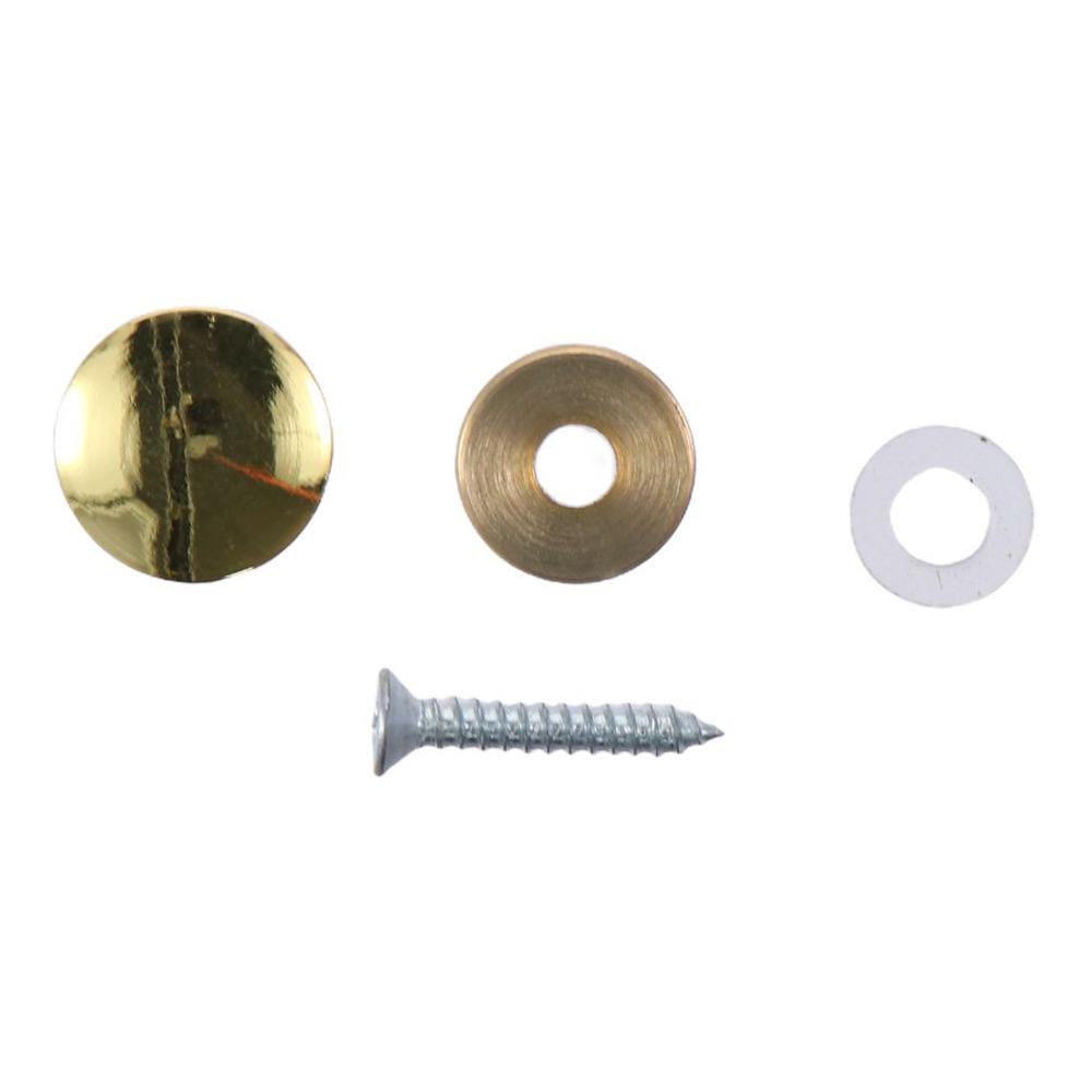 8Pcs Durable Polished Gold Mirror Screws 10mm/12mm/14mm/16mm/18mm Decorative Caps Decorative Screws
