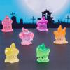 Mini Mini Candle Ornament Resin Candle Statue Halloween Candle Figurine  Ghost Festival