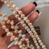 Natural Irregular Baroque Special-shaped Freshwater Pearl Necklace Women's Light Luxury Collarbone Chain Necklace