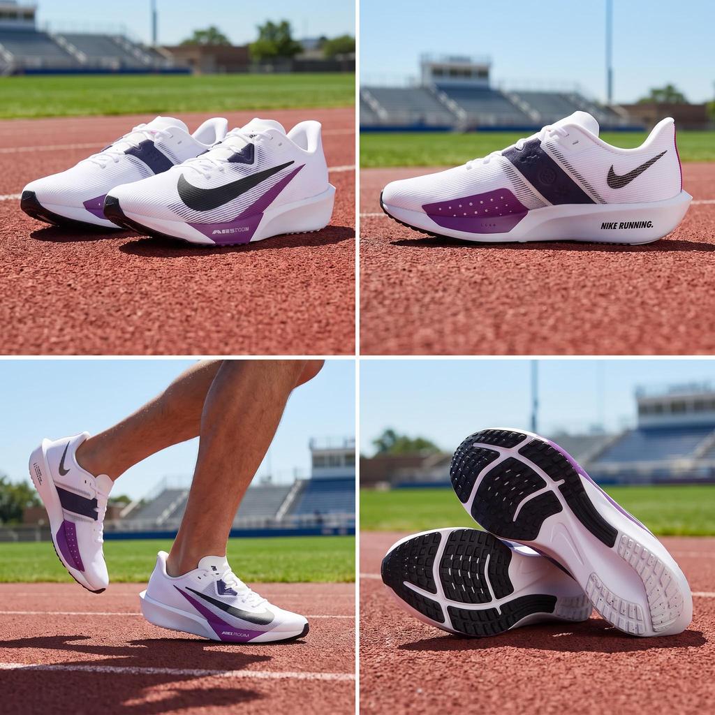 Nike Air Zoom Rival Fly 4 Bianco Viotech Sneakers da Uomo Biotech Uva Passa Scuro Nero FV6040-100