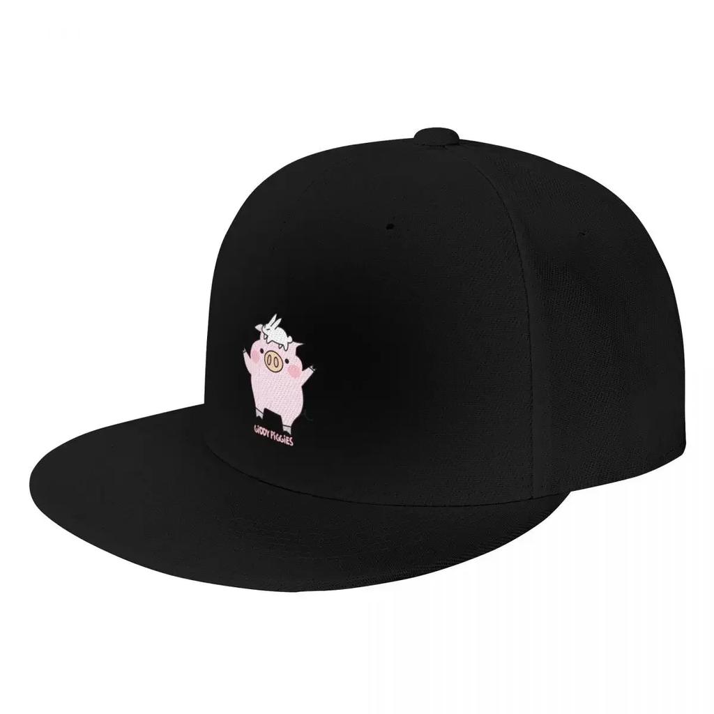 Giddy Piggies Love Bunny Baseball Cap Military Tactical Cap Beach Bag Women Beach Fashion Unisexs