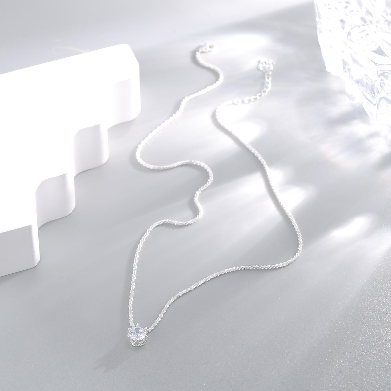 

Серебряное ожерелье S925 Galaxy Bright Sparkling Girls High Sense с подвеской в виде цветной капусты с шестью когтями 925 Silver