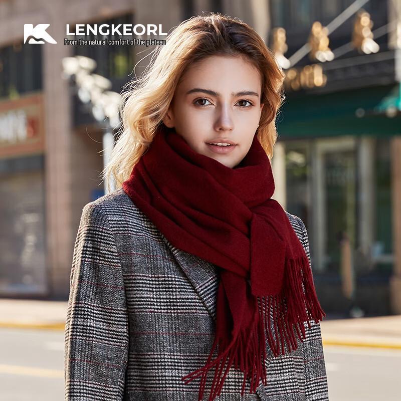 Lingke Women's 100% Wool Autumn/Winter Scarf