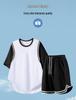 Best-Selling European-Size Basketball Set: Short Sleeve Round Neck Sporty Casual Running Outfit