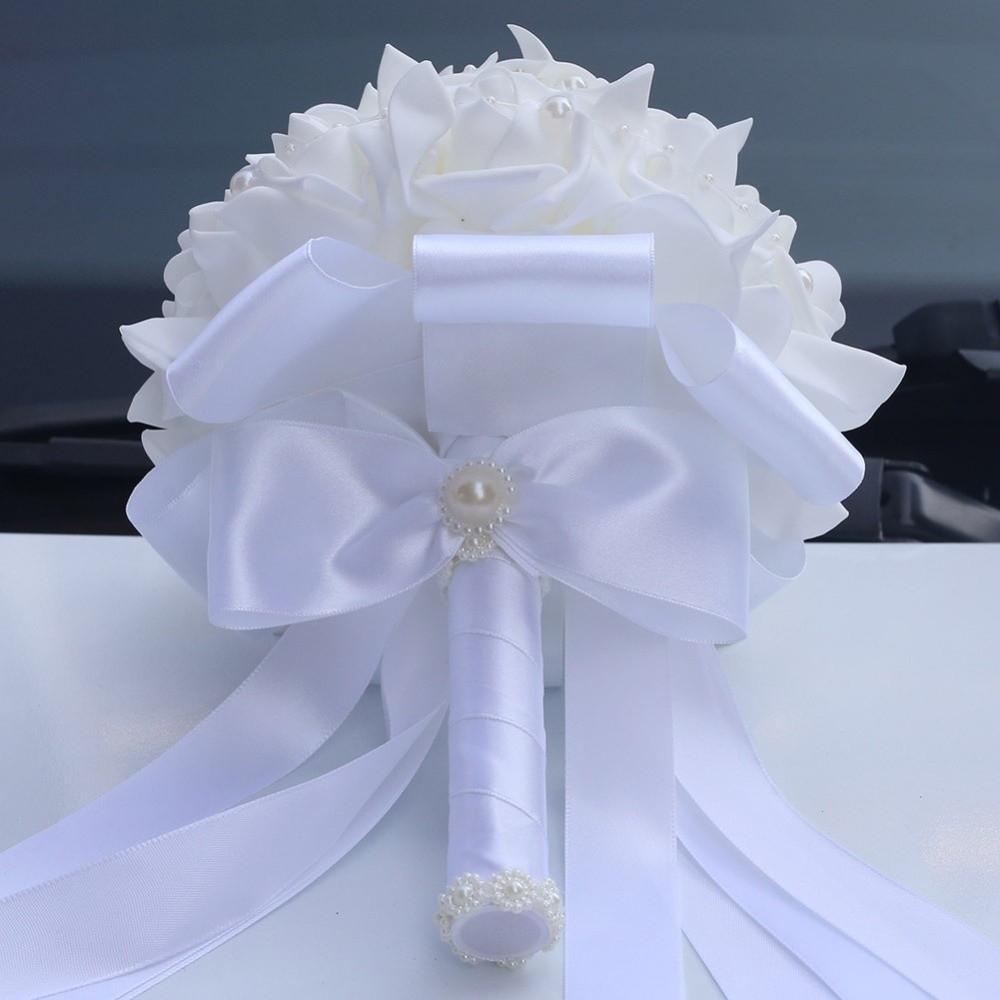 Silk Flowers Artificial Hand Bouquet Romantic Bridesmaid Bouquet  Ceremony Anniversary