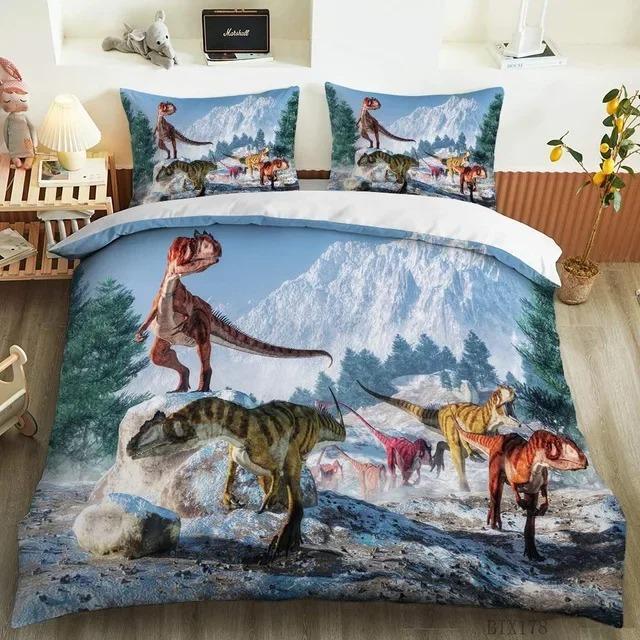 Scientisfictional Dragon Bedding Set Boys Girls Twin Queen Size Duvet Cover Pillowcase Bed Kids Adult Fashion Home Textileextile
