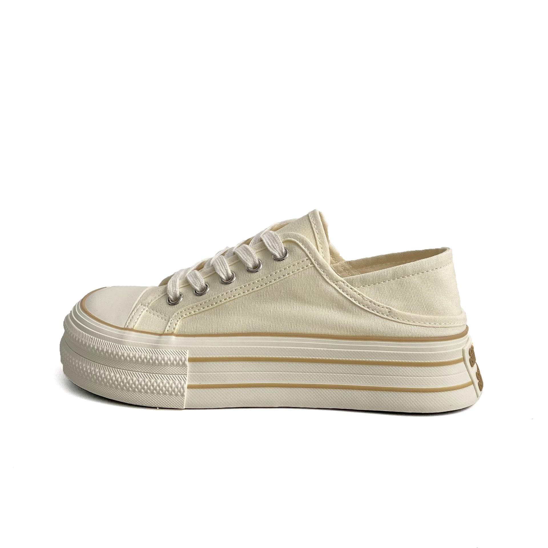 

Летние уродливо-милые парусиновые туфли на толстой подошве с большой головой женские милые маленькие белые кеды увеличивающие рост легкие и дышащие модные туфли 1195 40 лимонно-желтый