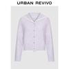 UR Women's Spliced Lace Bow Button Knit Cardigan