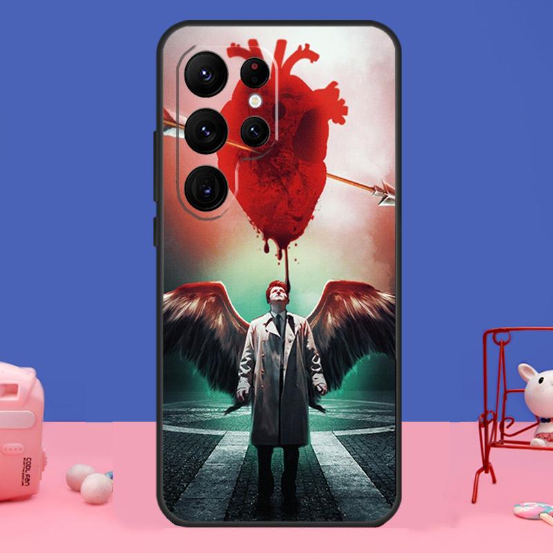 Angel Castiel Supernatural Case For Samsung Galaxy S23 S24 Ultra S21 S22 Plus Note 20 Note 10 S8 S9 S10 S20 FE Cover