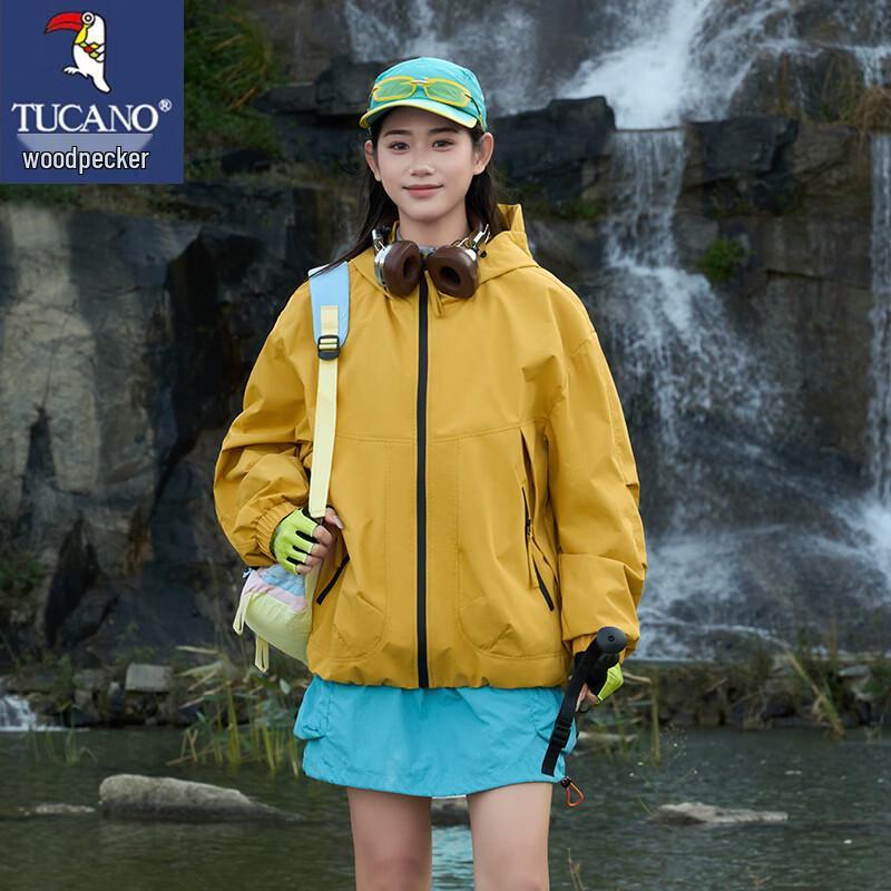 Tucano Women's Spring/Autumn Hooded Windbreaker Jacket