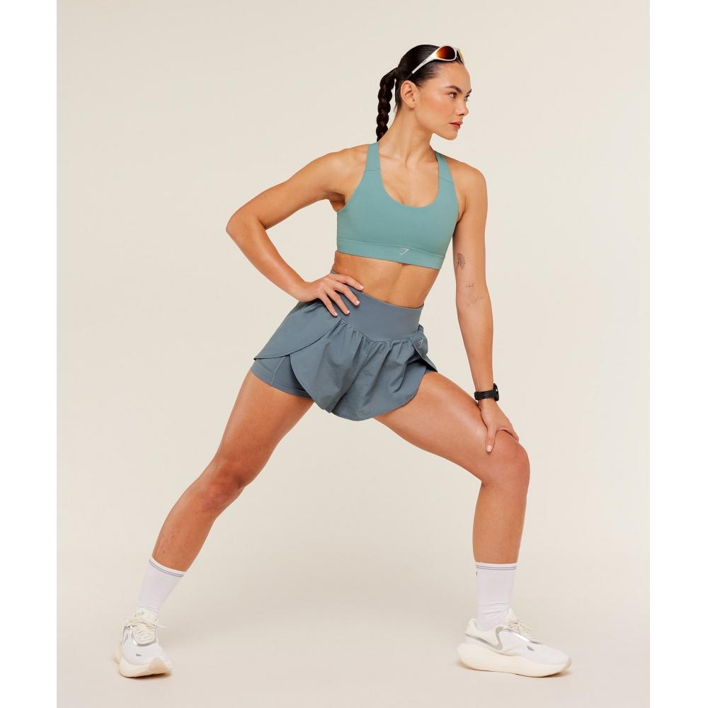 Gymshark Medium Support Running Sports Bra Gs Storm Blue B6b7s Ud6x