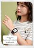 SANDA 50M Waterproof Square Quartz Watch with Quick Release Strap for Students and Civil Servants.
