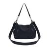 Korean Style Nylon Shoulder Bags Tote Bag Large Capacity Casual Dumpling Bag Solid Color Fold Oxford Cloth Underarm Bag Girls