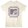 MTV Music Television Men039;s T Shirt 1989 UNPLUGGED CORD New Natural Cotton Unisex T-Shirt