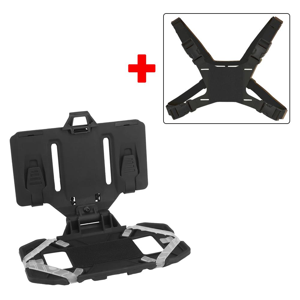 Porta Telefono per Gilet Tattico Pieghevole Piastra per Cellulare Supporto Carrier Molle Supporto Molle Per Schermo 4.7"-6.7"