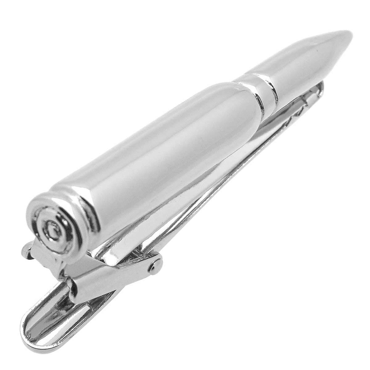 

Silver bullet tie clip tie bar tie pin n02568