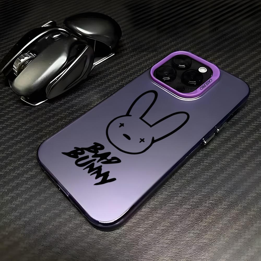 Bad Bunny X100pre Handyhülle für iPhone 13 Pro Max 15 Pro 14 Plus 12 X XS Max XR 11 Pro Mode Bunte Silberne Hülle