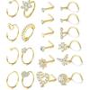 Bobisty Edelstahl Nasenring Septum Lippen Piercing Stecker für Damen Herren Langlebig Hypoallergen