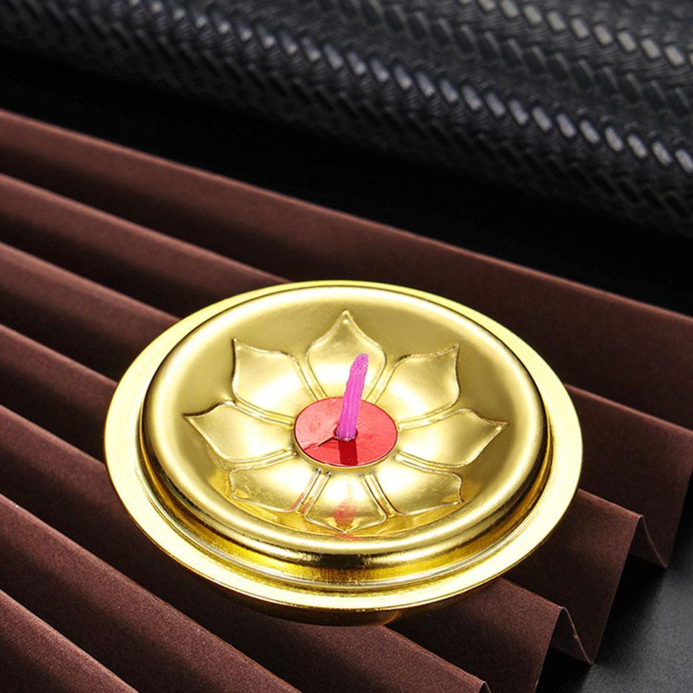 12 Pcs Oil Lamp Wick Float Wicks DIY Making Accessories Aluminum Floating Holder dorato