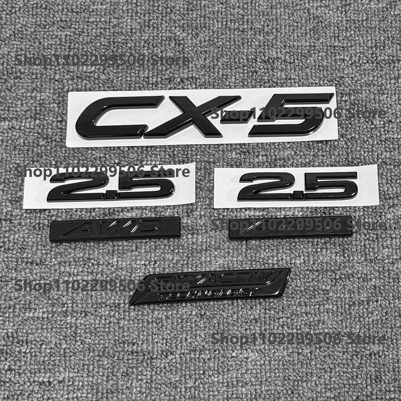 ABS Emblem for Mazda CX-5 2017-2021Logo Car Front Grille Trunk Steering Wheel Rear Tailgate Badge Decal Creative Modfication