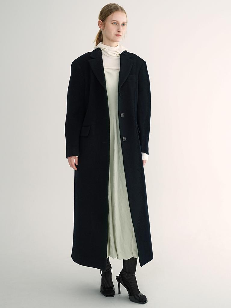 Paul&Alice Single Maxi Coat / Brown Check
