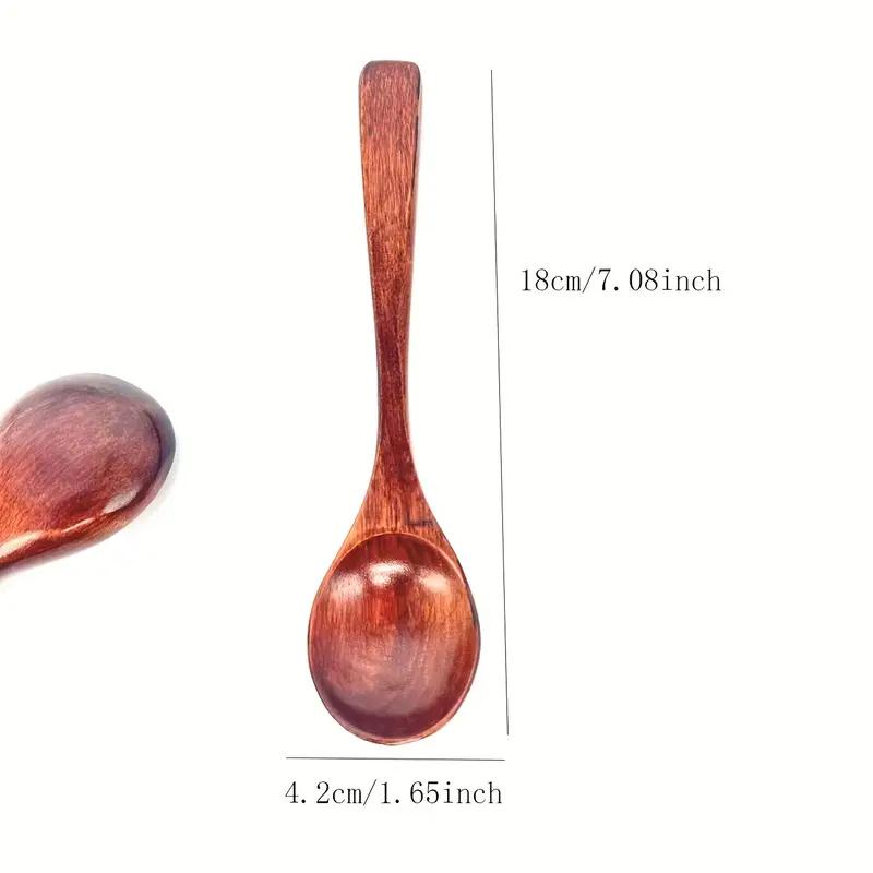 

4 шт., современный многоразовый набор деревянных ложек для ужина, кофе, молока и десерта, идеально подходит для вечеринок и кухонных гаджетов