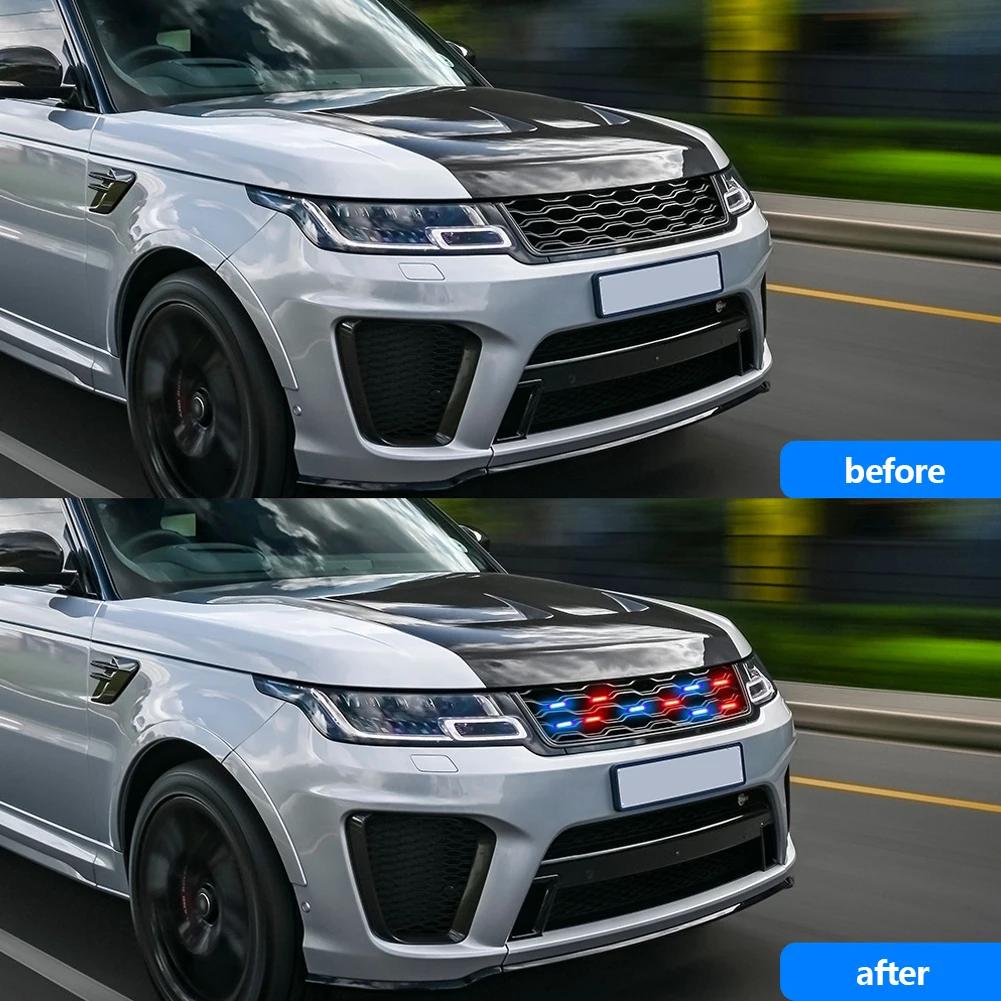 Universal 2Pcs LED Warning Light Modification Module Waterproof Injection Molded Design Strobe Module for Car Motorcycle Light