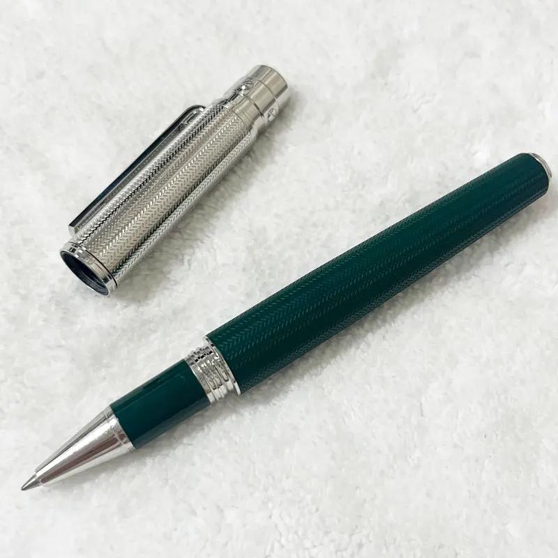 Rollerball Ballpoint Pen Blue Carving With Serial Number Writing Smooth Stationery